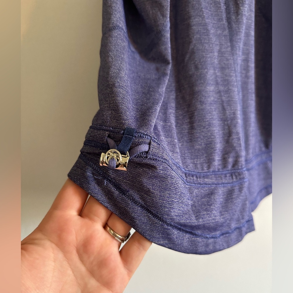 Lululemon Athletica Blue Purple Run for Your Life Shelf Bra Athletic Tank Size 4 - Picture 7 of 8